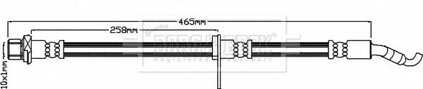 BORG & BECK Pidurivoolik BBH8271